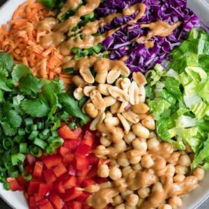Asian Chickpeas Salad (Gluten-Free)