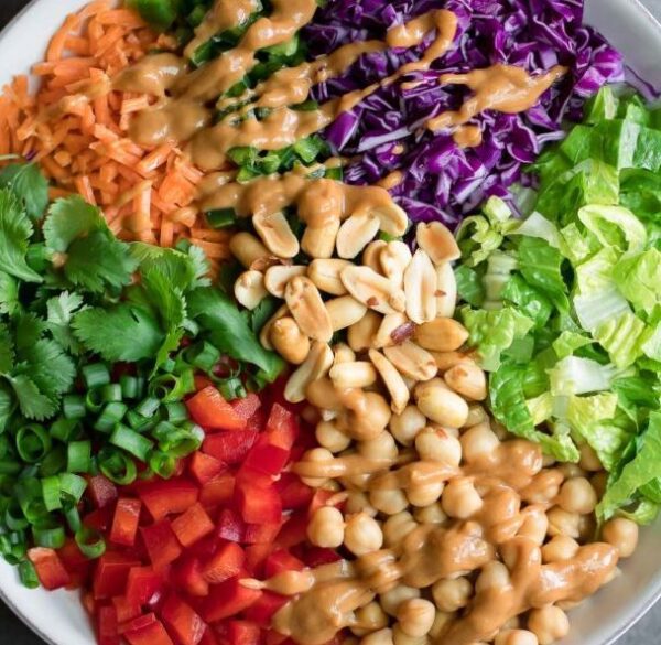 Asian Chickpeas Salad (Gluten-Free)