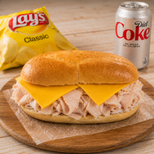 Oven Roasted Turkey & American Cheese Hoagie